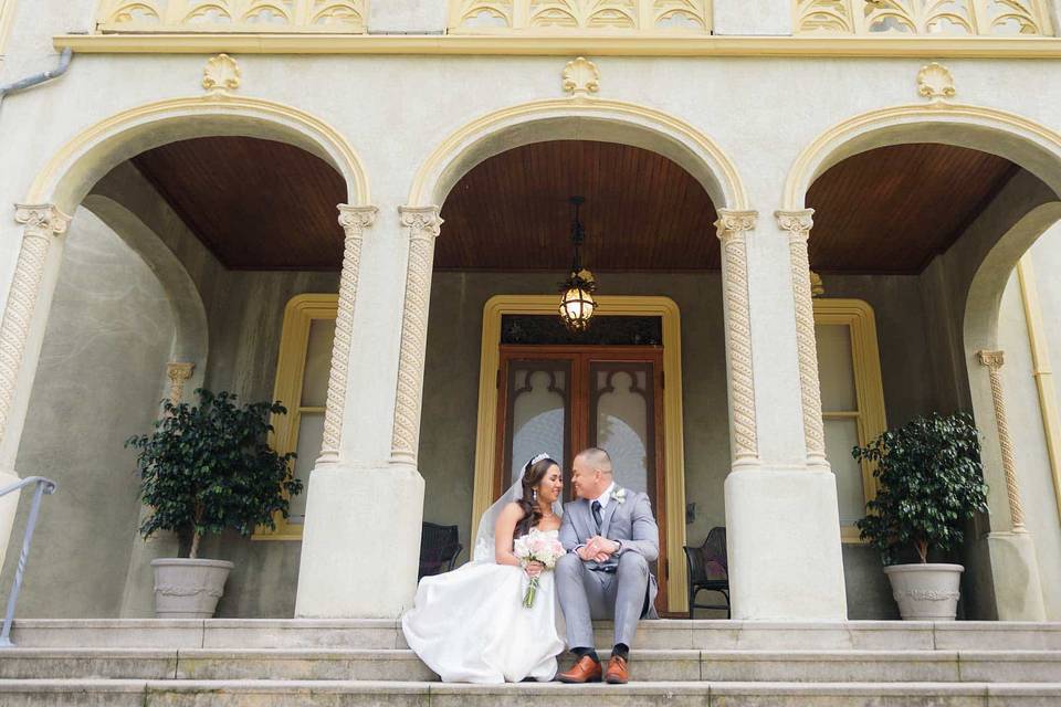 Sitting Bride Groom