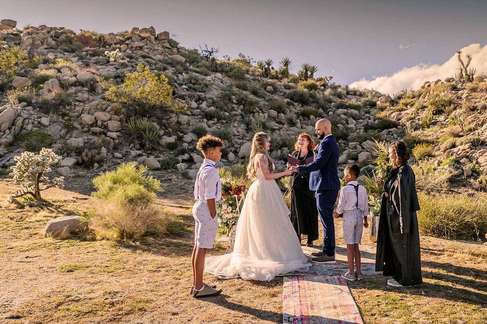 Joshua tree elopement