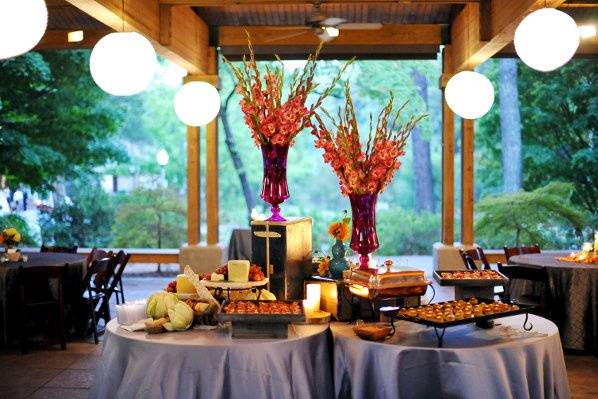 Wedding reception, the Pavilion at Aldridge Gardens