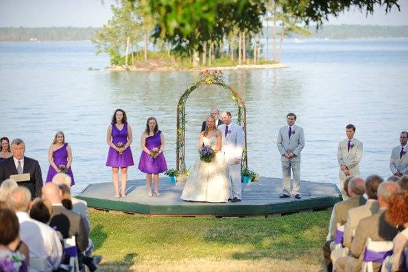 Lovely lakeside ceremony - Our Children's Harbor at Lake Martin, Alabama