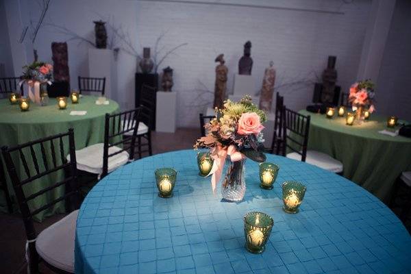 Playful reception at the Eastern Shore Arts Center, Fairhope, Alabama