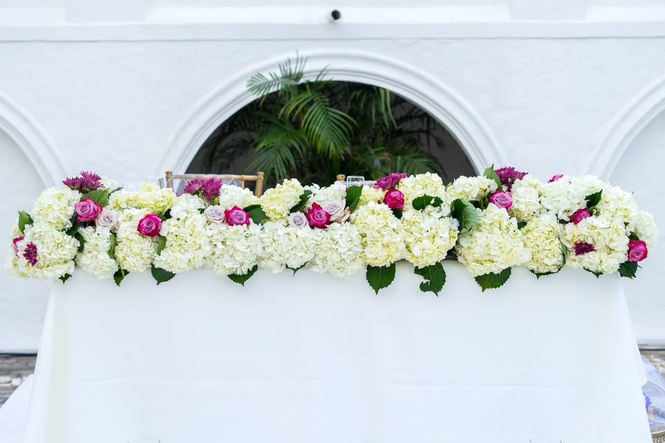 Headtable decor