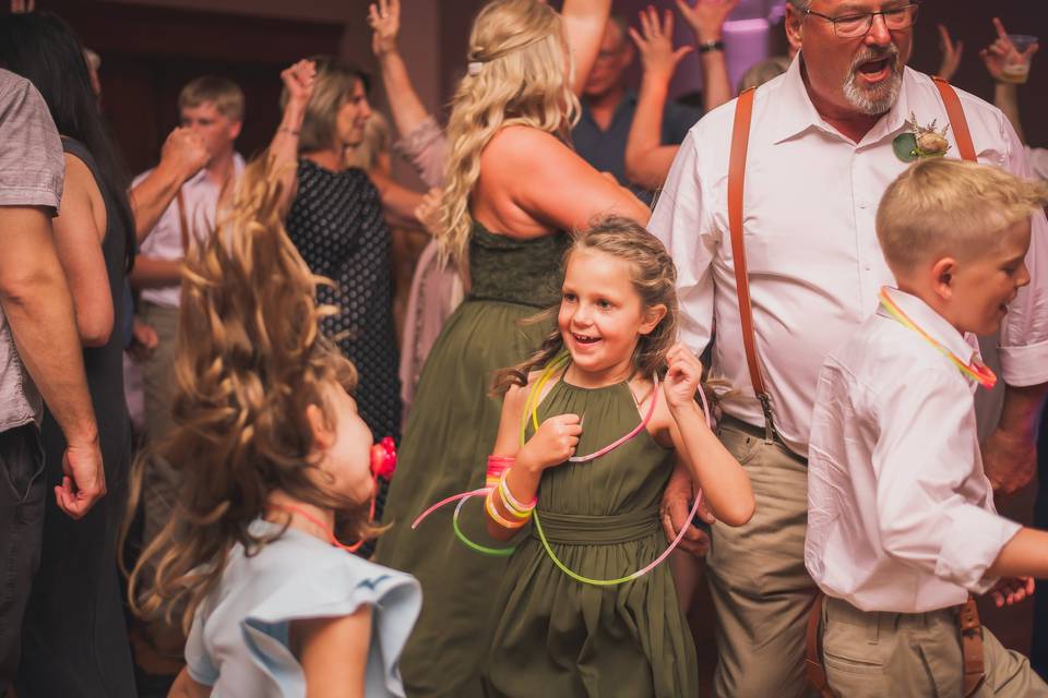 Families dancing