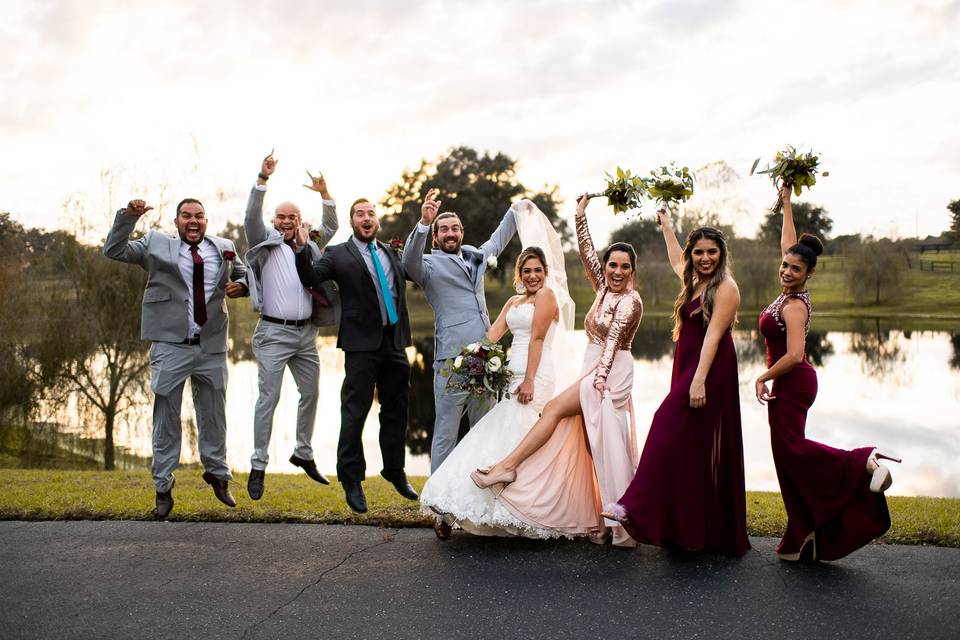 The happiest bunch.