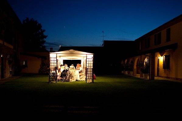 A garden reception in Monferrato, Italy.