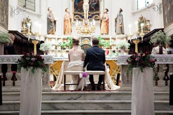 A Catholic ceremony about to begin, Nothern Italy.
