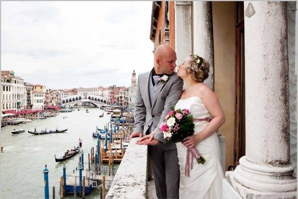 Venice is the perfect backdrop for a romantic wedding.
