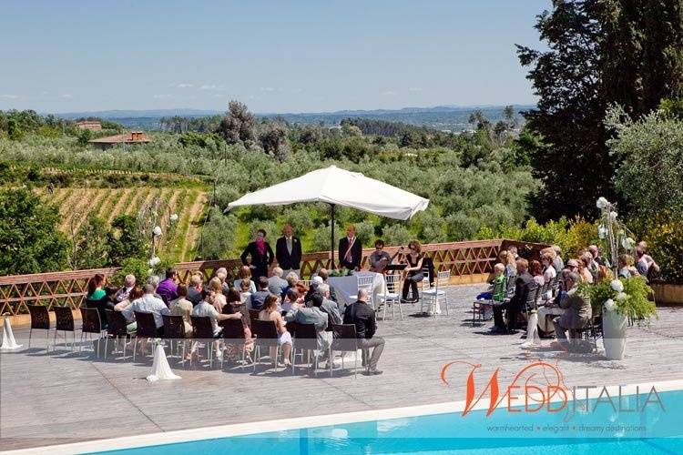 Get married in Tuscany in front of a breathtaking, panoramic view.