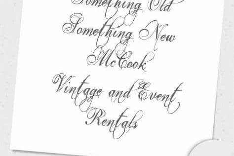 Something Old Something New McCook Vintage, Wedding and Event Rentals