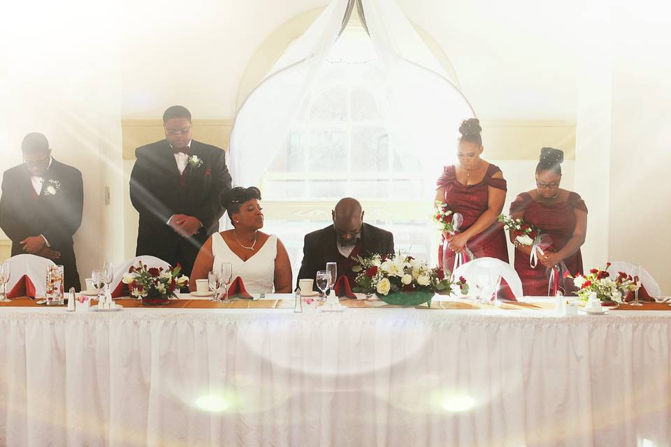 Wedding head table