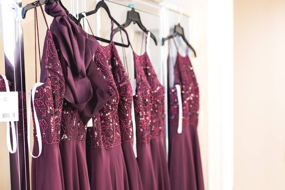 Bridesmaids' dresses