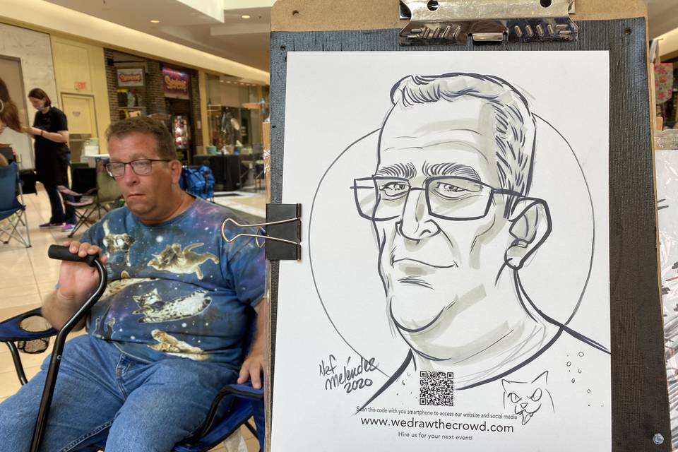 Live caricatures