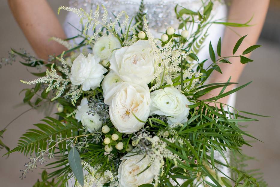 White flower bouquet