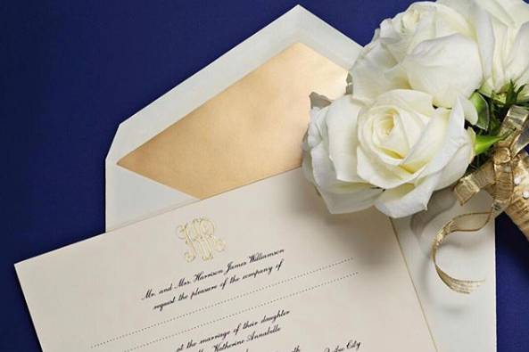 Formal wedding invitation