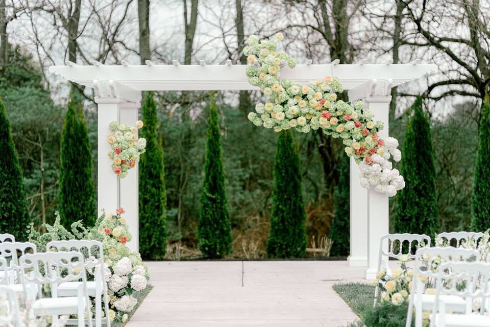 Pergola in the Garden