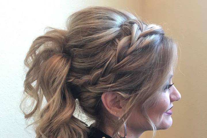 Hair up-do with Extensions