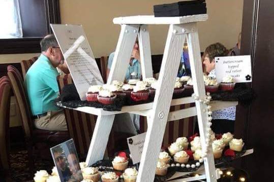 Ladder used for cupcake stand