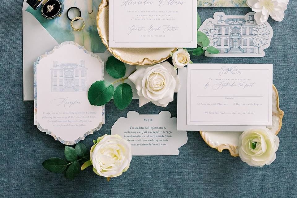 Custom Wedding Invitation