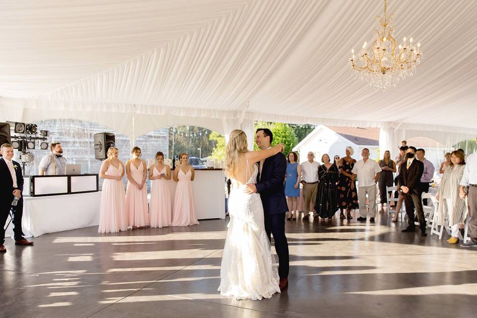 Dancing at reception