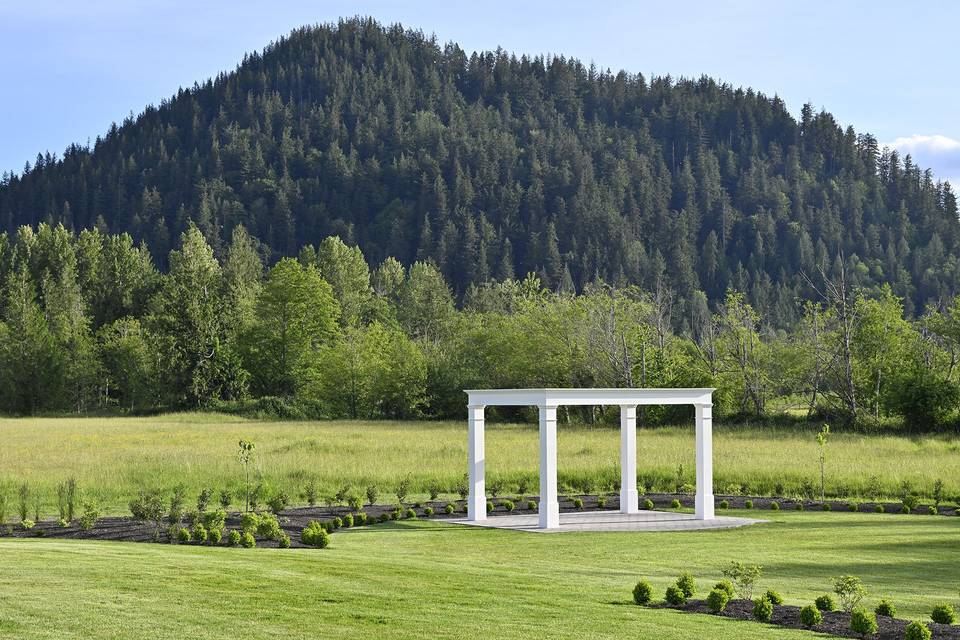 Mount Peak and Ceremony Arbor