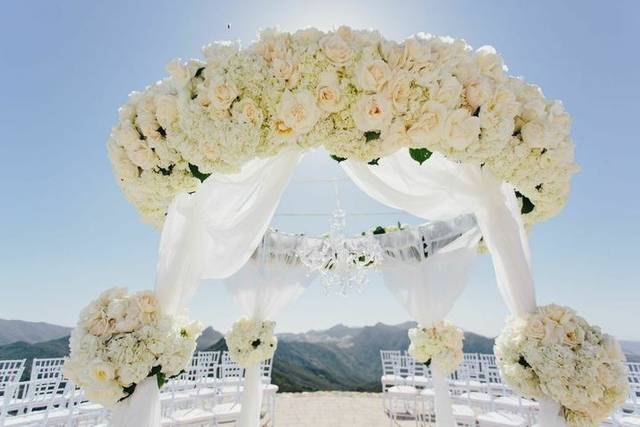 Wedding ceremony setup