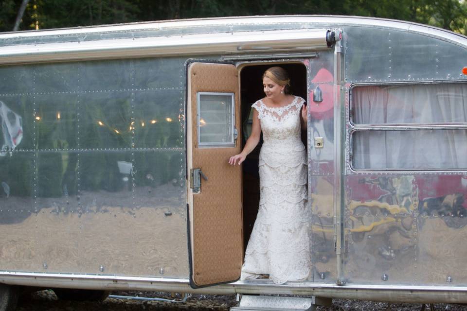 Bride in a RV