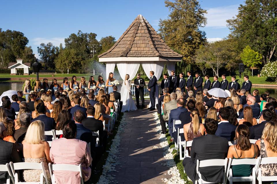 Lakeside ceremony