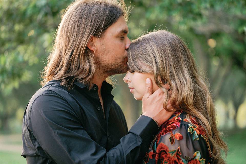 Engagement session at Memorial