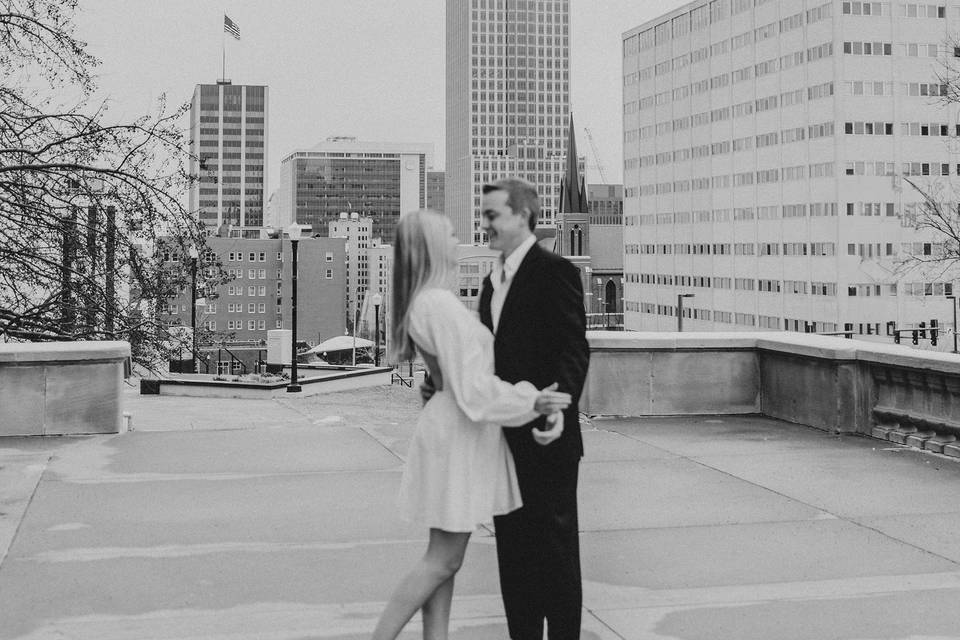 Engagement session downtown