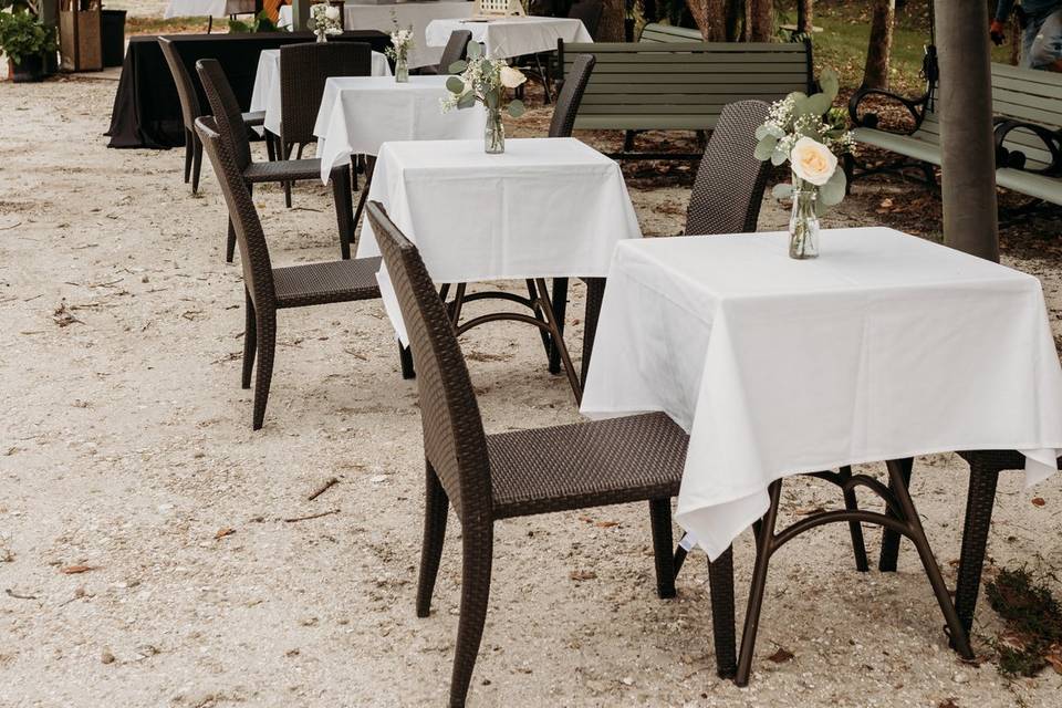 Tables for guests