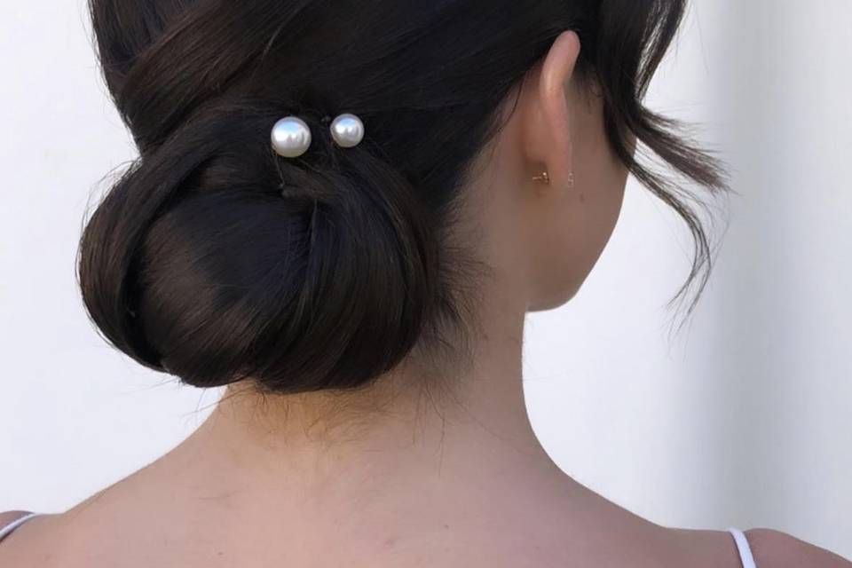 Sleek updo