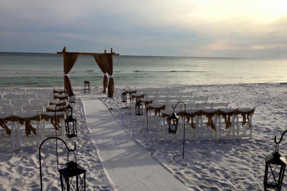 Wedding ceremony area