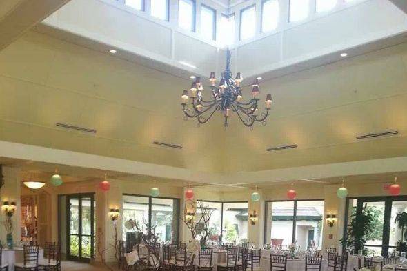 Wedding reception area