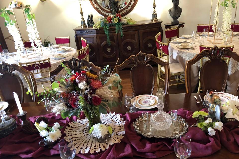 Reception table setting