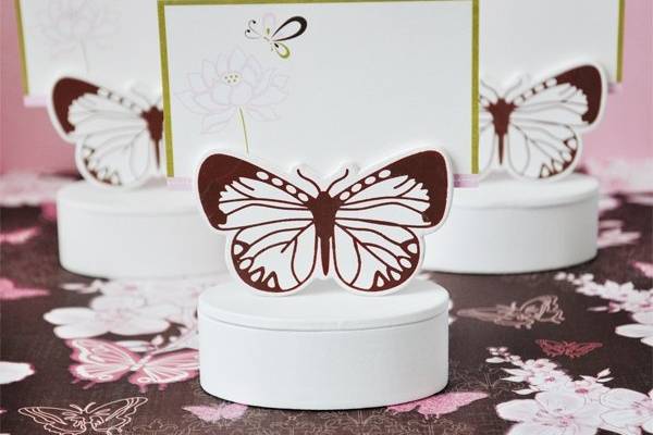 Butterfly Place Card Favor Boxes with Designer Place Cards (set of 12)