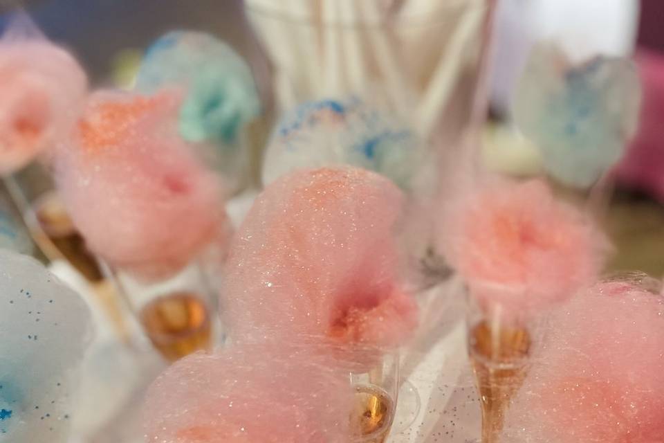 Cotton Candy Champagne Toast