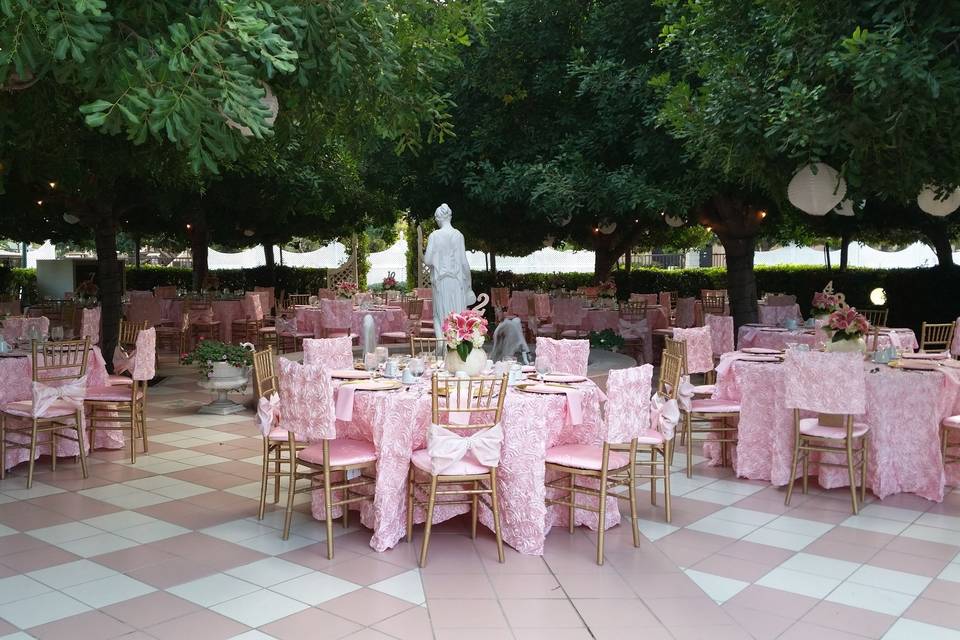 Wedding reception area