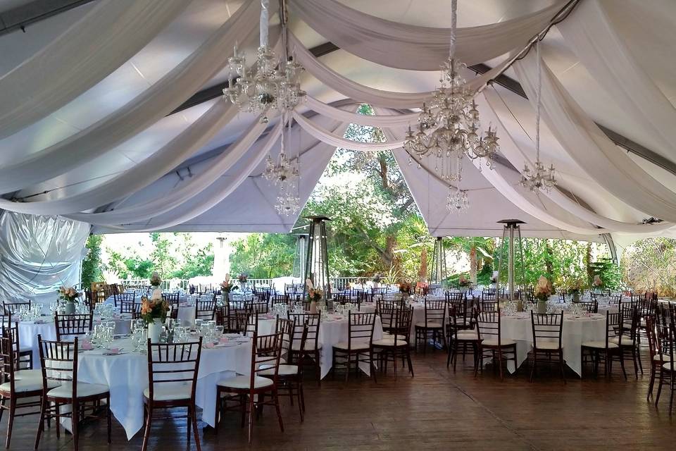 Wedding reception area