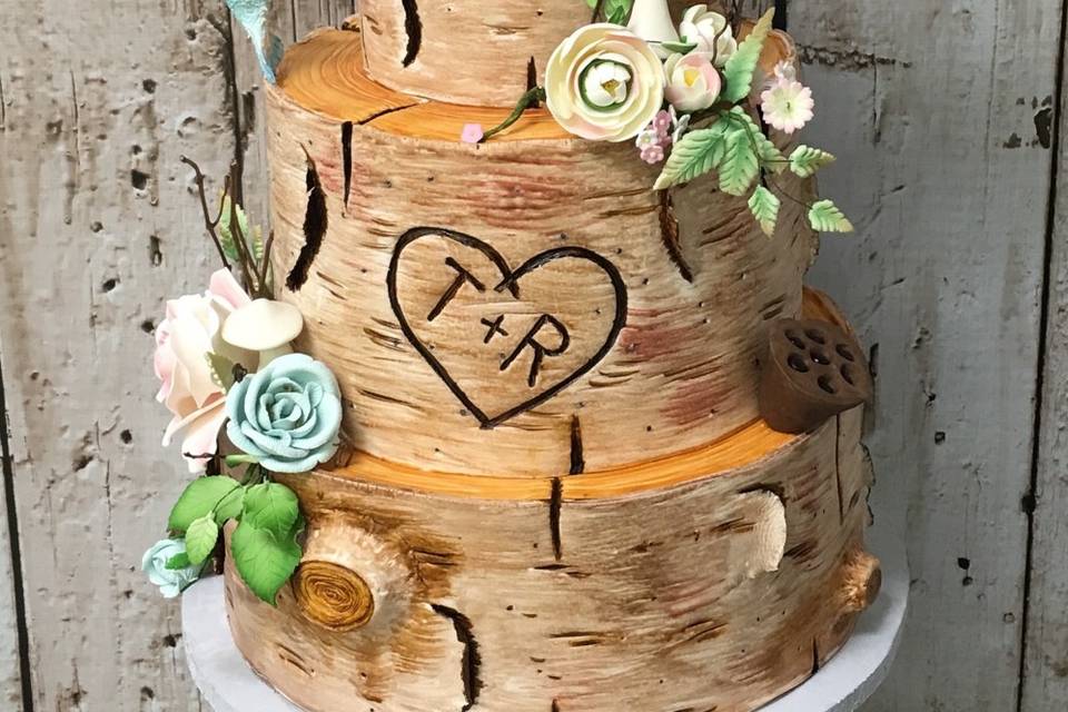 Fondant tree cake