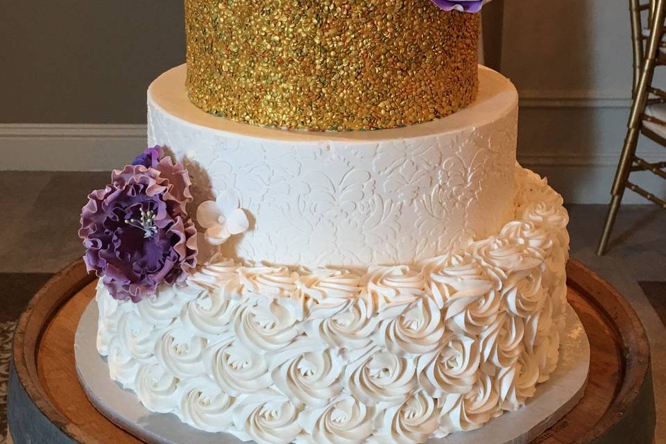 Sequins Wedding Cake