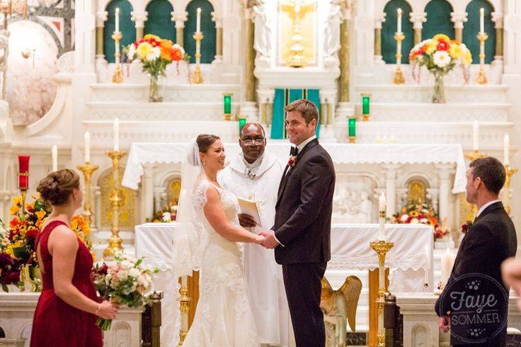 Indoor wedding ceremony