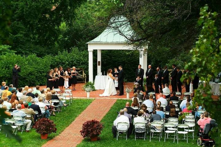 Outdoor wedding ceremony