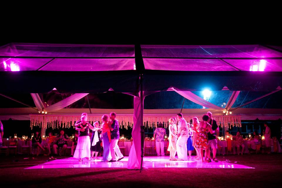 Hale koa wedding lighting