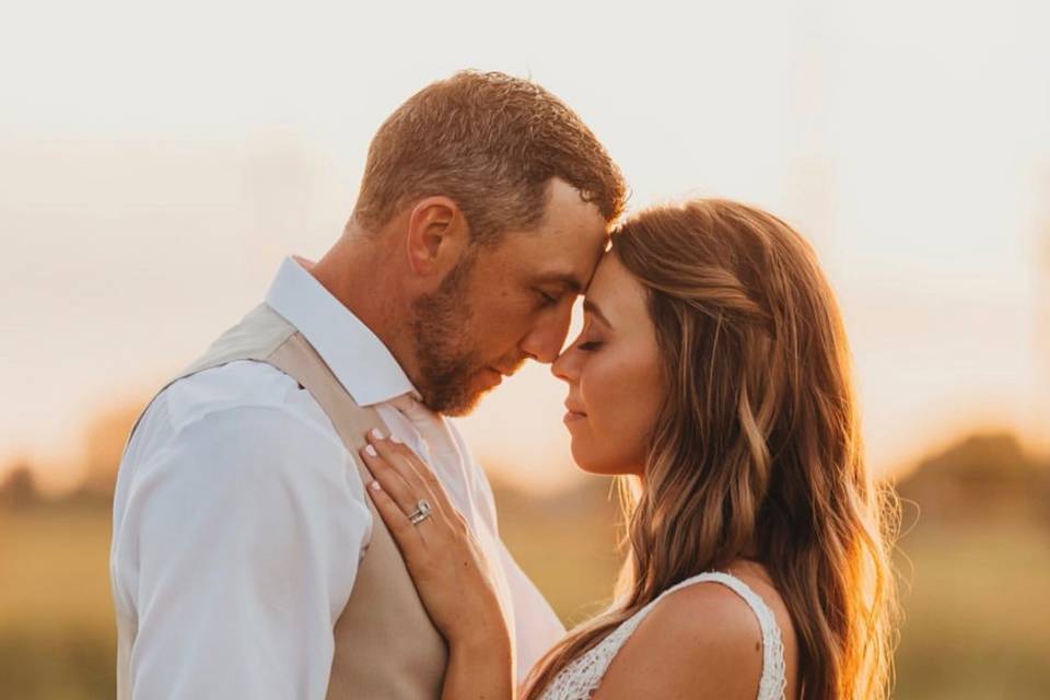 Boho bridal hair