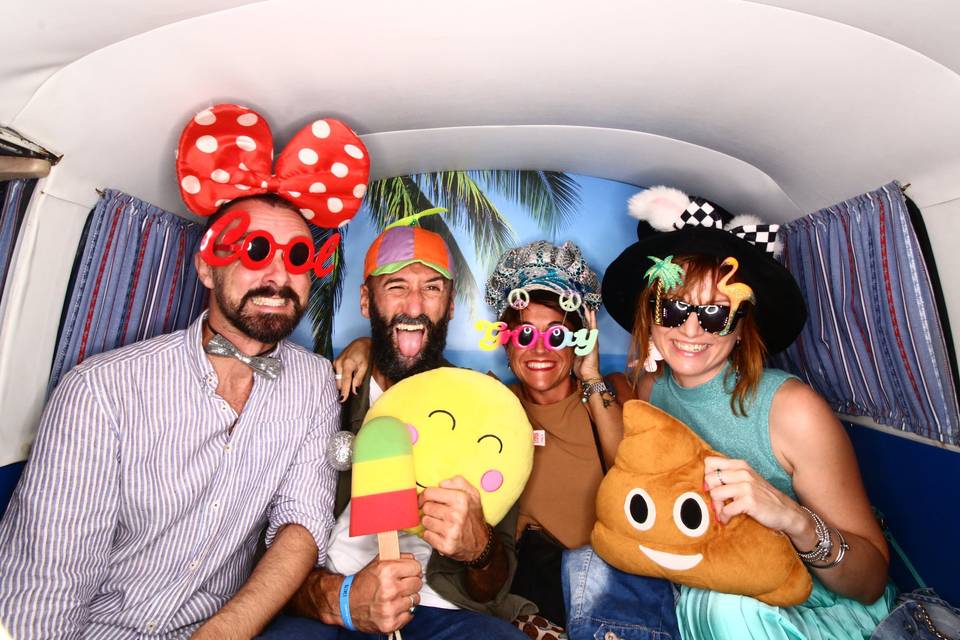 Guests having fun Photo booth