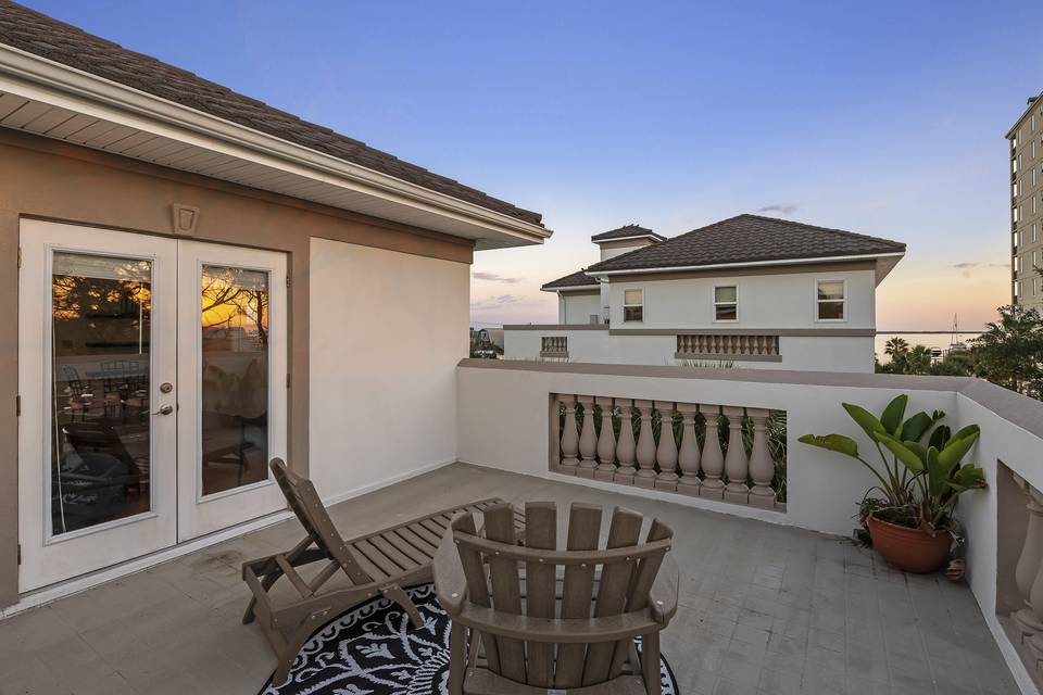 Guest house balcony