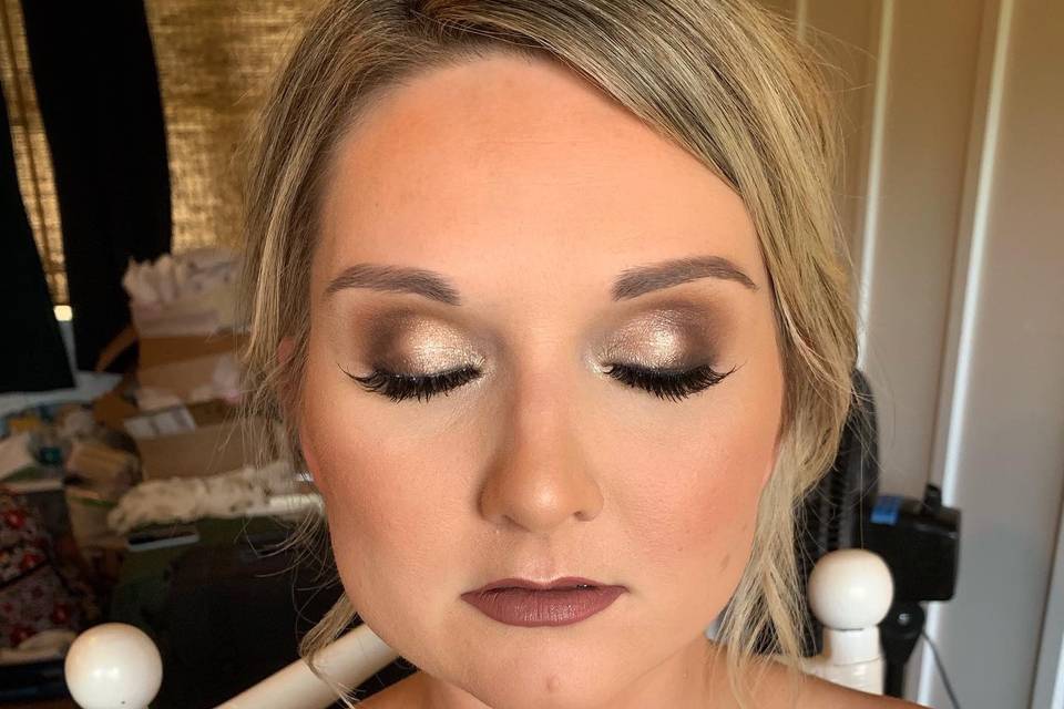 Bronze smokey eye