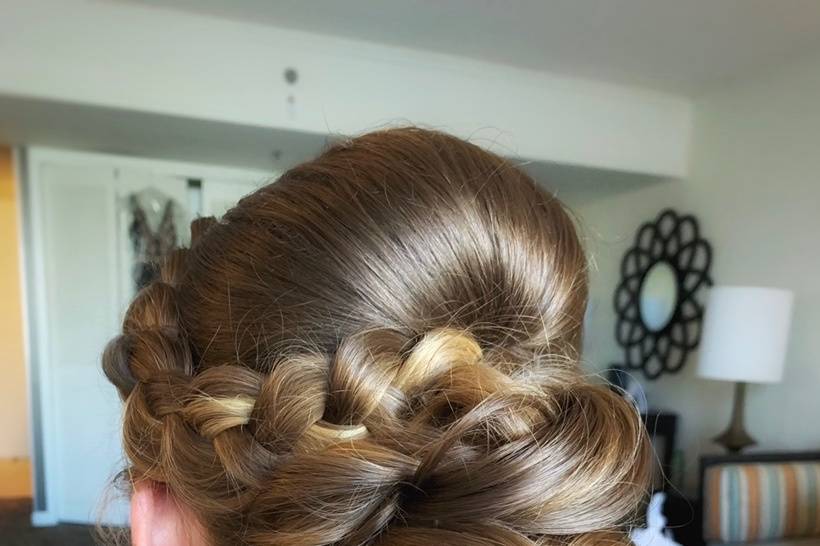 Braided updo