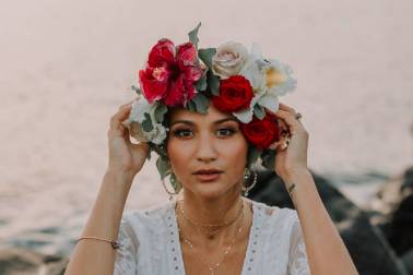 Stunning seaside bride