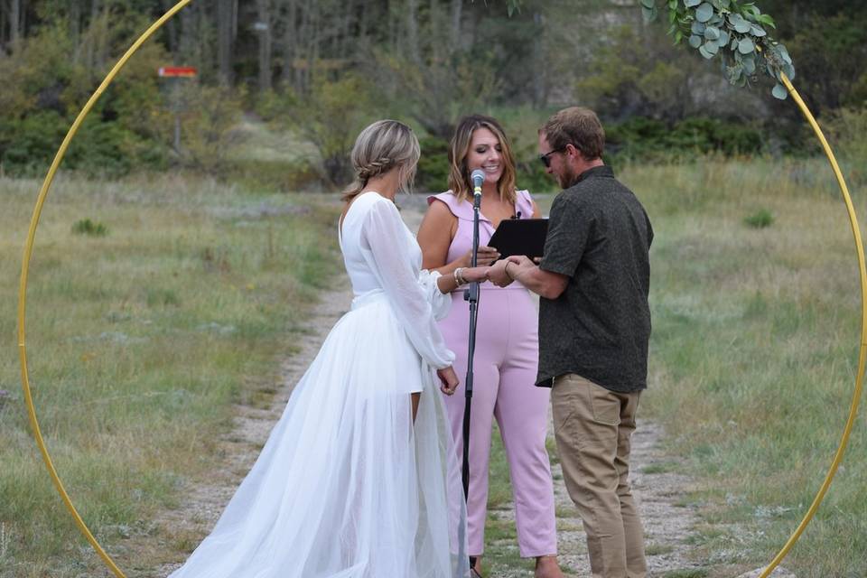 Ceremony in one of our fields
